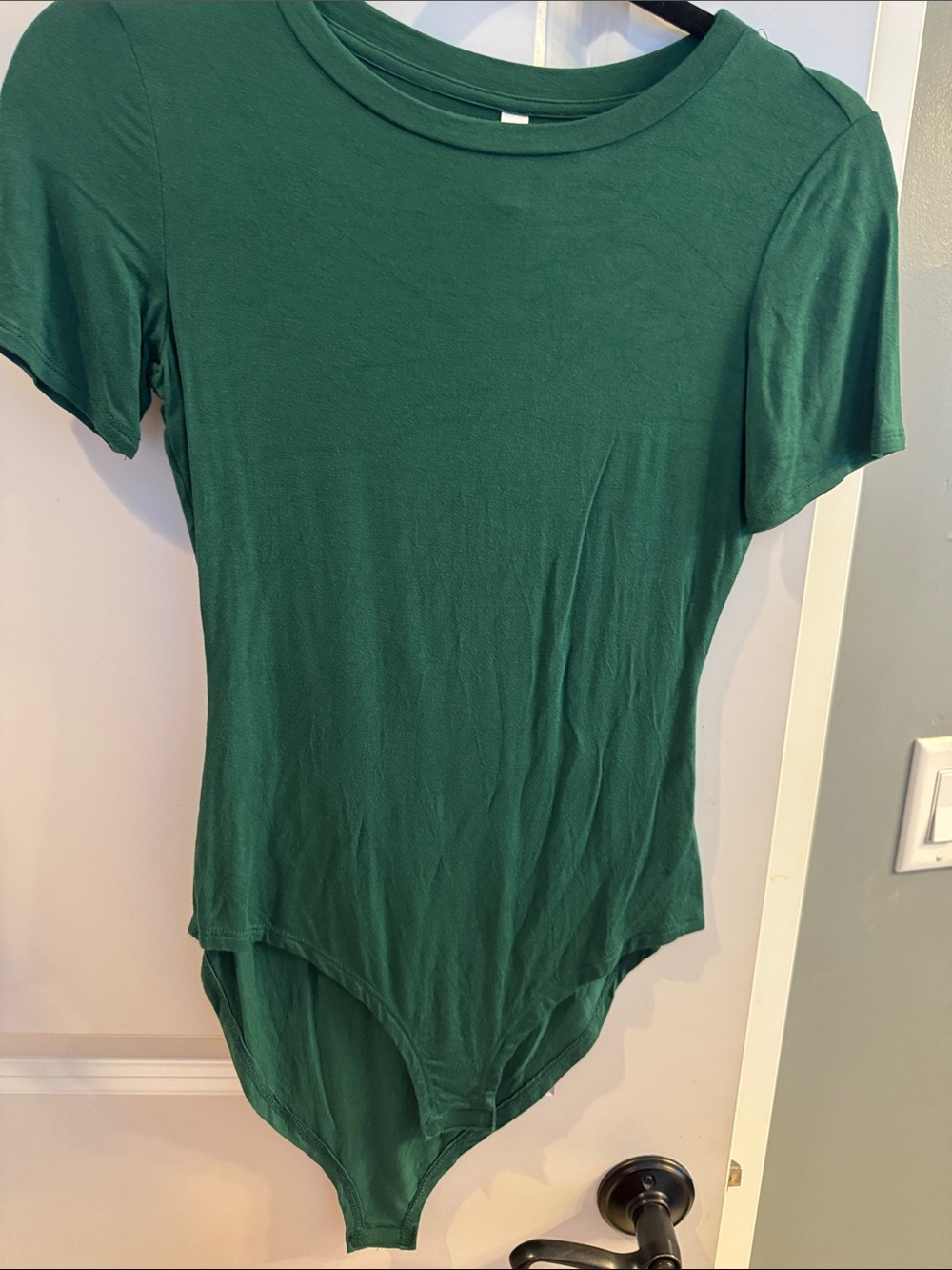 Classic Crewneck Green Womens Bodysuit
